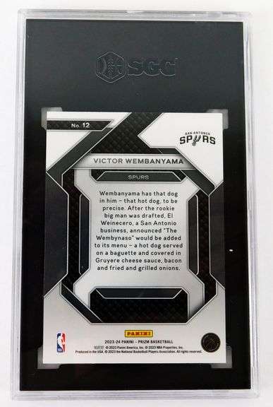Victor Wembanyama 2023-24 Basketball Card, 9 Mint