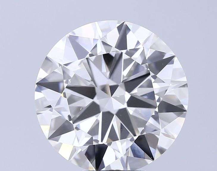 Very Fine Certified Round Brilliant Cut Lab Diamond - 4.23 Carats