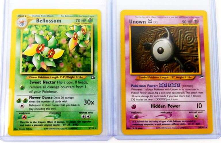2 Pokémon 2000 Trade Cards
