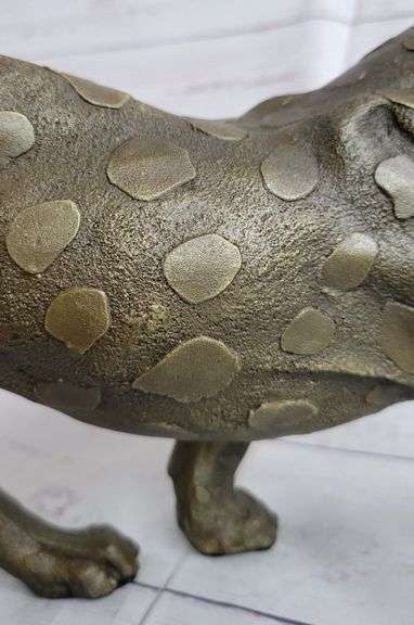Animal Edition Leopard Bronze Sculpture