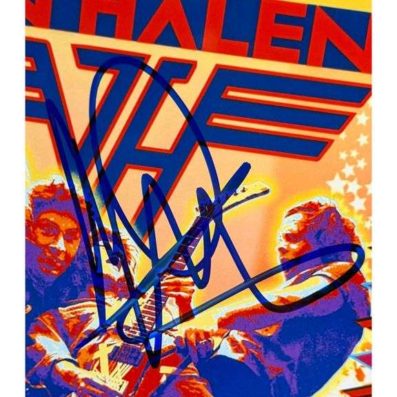 Signed Van Halen 1984 Concert Poster