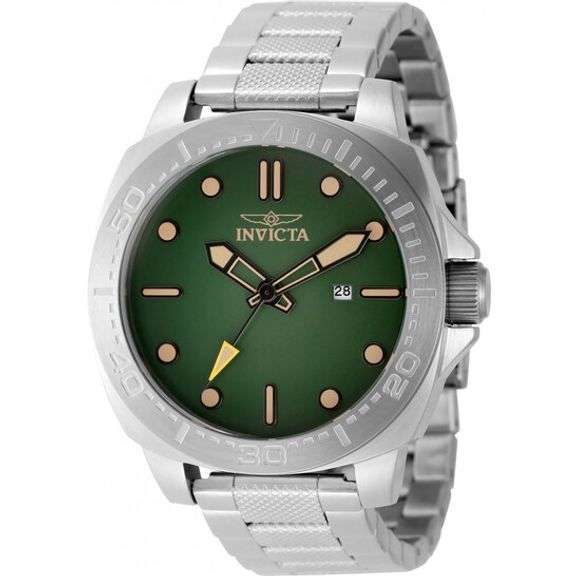 Invicta Speedway Men's Green Dial Stainless Steel Quartz Watch