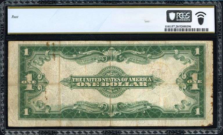 1923 Fr. 237 $1 Silver Certificate “Horseblanket” Speelman / White – PCGS Banknote Very Fine 20