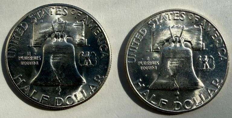 1953 S &1955 BU Walking Liberty Halves