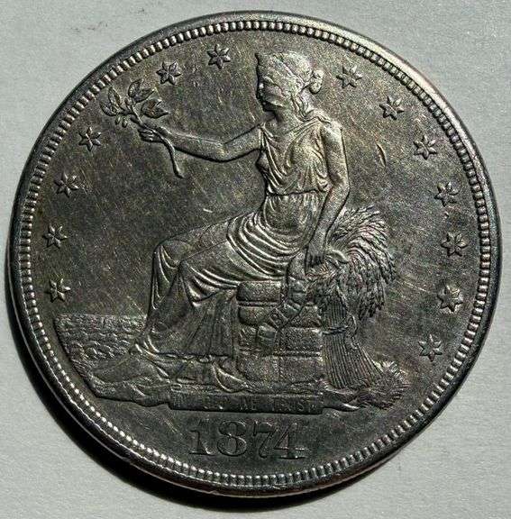 1874 S Trade Dollar