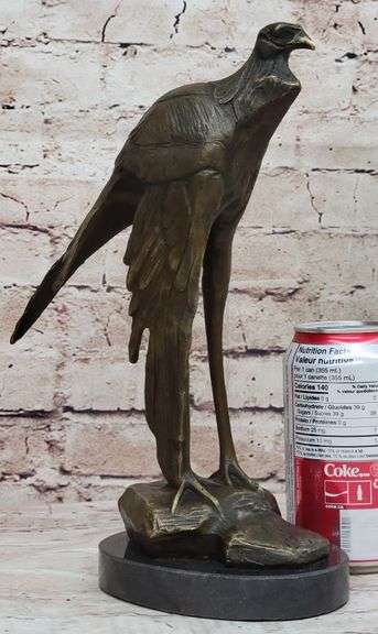 Wildlife African Bird Bronze Sculpture