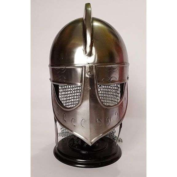 Full Metal Viking Wolf Medieval Helmet