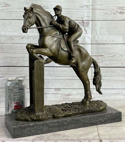 Jockey Bronze Sculpture