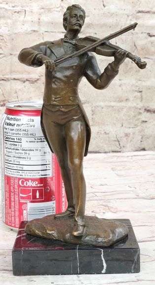 Johann Strauss playing the Violin Bronze Sculpture