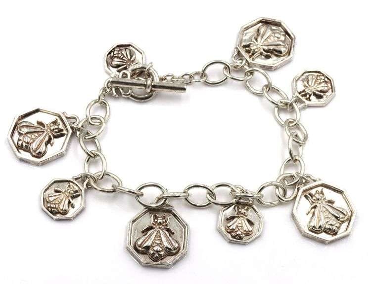 Slane & Slane honeybee charm bracelet