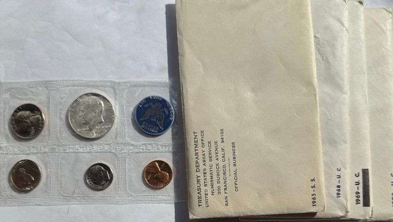 1965 1968-1974 US Mint Sets.