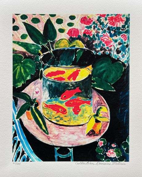 Henri Matisse, Goldfish, Handsigned By The Estate