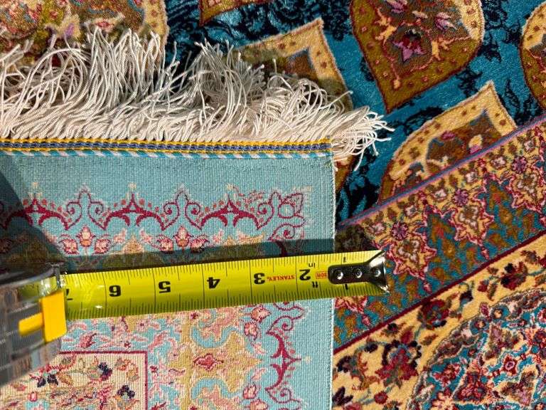 Fine Luxury Silk Rug 4.9x7.6