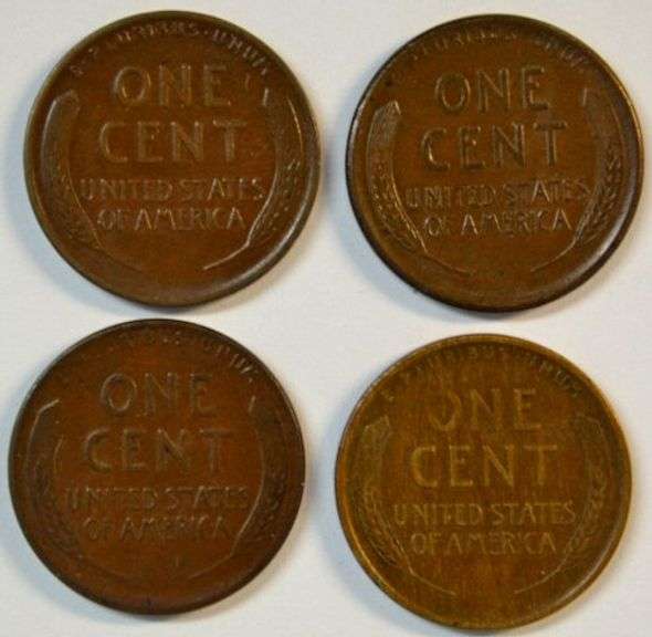 Nice Uncirculated 1919-D, 19-S, 25-D, & 1925-S Lincoln Cents