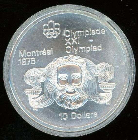 1974 Montreal Olympics $10 Silver Coin
