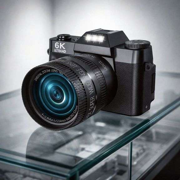 Digital Vlogging Camera 64MP with Flip Screen