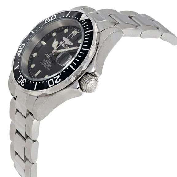Invicta Pro Diver Automatic Black Dial Stainless Steel Men's Watch