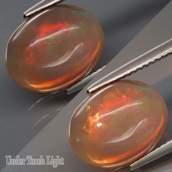 Deep smolderng color! 4.26ct UNTREATED Ethiopian Opal!