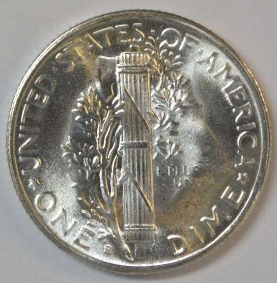 Simply Superb Gem BU 1945-S (Micro 'S') Mercury Dime