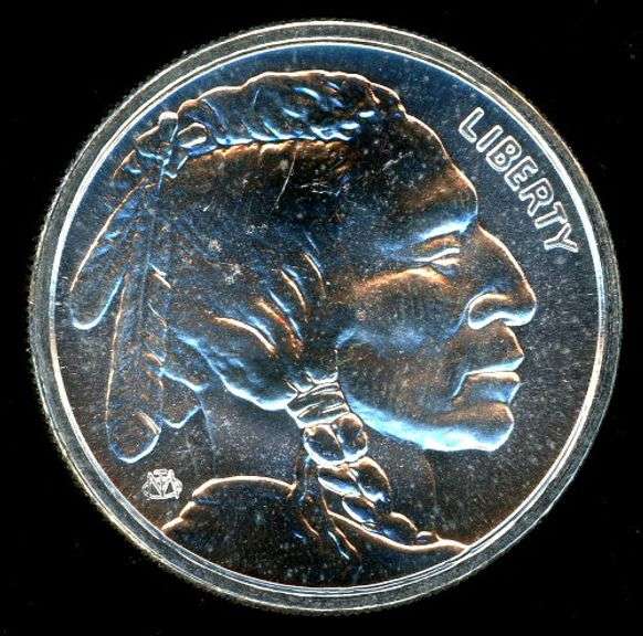 1 Troy Ounce .999 Silver Buffalo Round