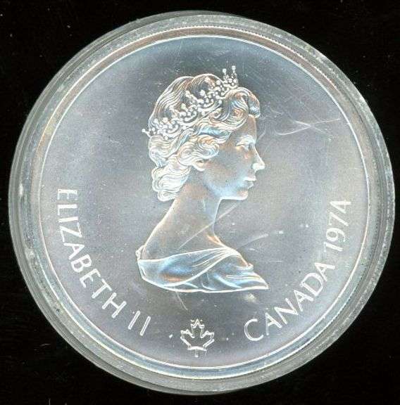 1974 Montreal Olympics $10 Silver Coin