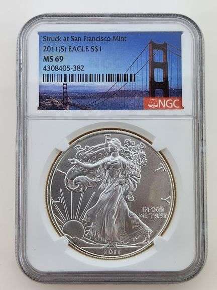 2011-(S) American Silver Eagle, NGC MS69