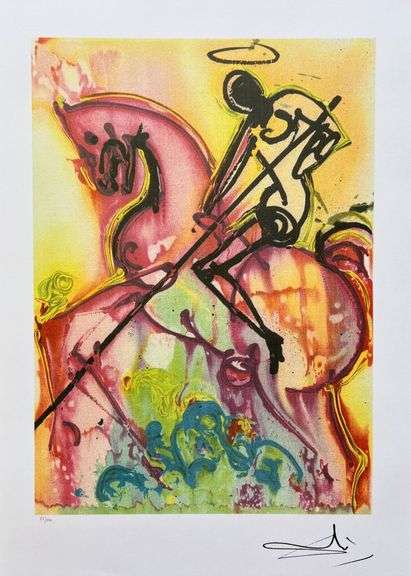 Limited Edition Salvador Dali, St. George And The Dragon