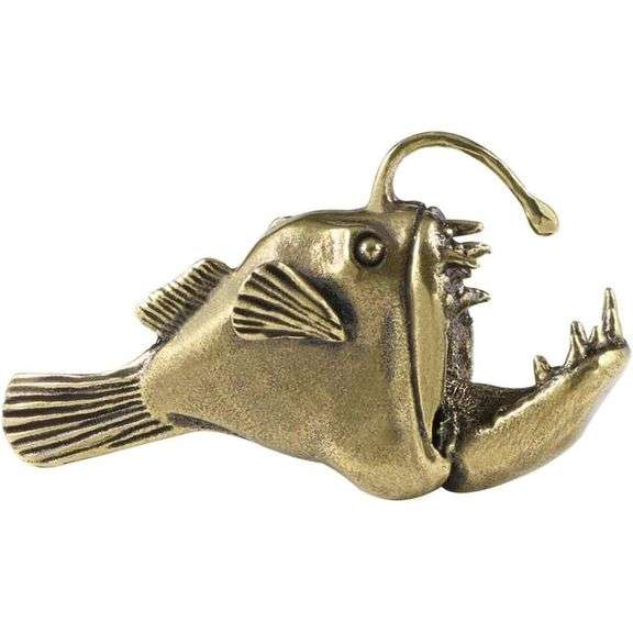 Solid Brass Lamp Fish