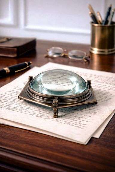 Solid Brass Dome Magnifying Glass