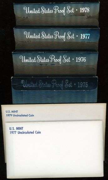 6 Different Proof & Mint Sets from the 1970s