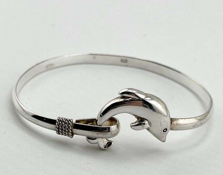 925 Sterling Silver Dolphin Bracelet