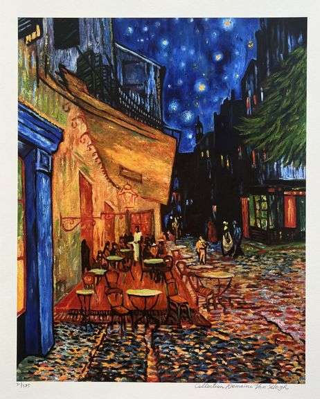 Highly Collectible Vincent Van Gogh, Terrace Café
