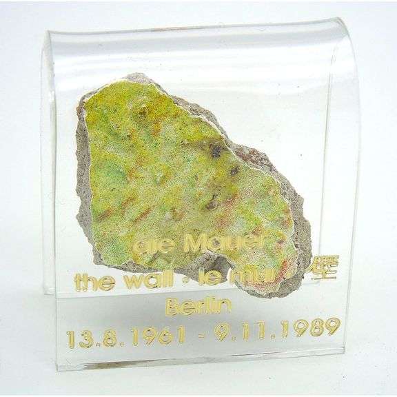 Berlin Wall Fragment with Case