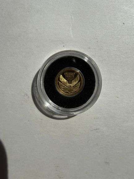 American Tribute of the National Anthem 14 K Gold Proof Mini Coin