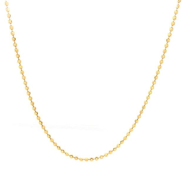 Practical 14K YG Keychain Style Necklace