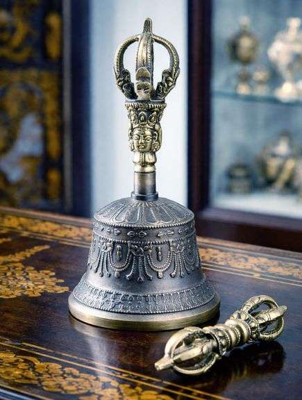 Tibetan Meditation Bell and Bajra Set