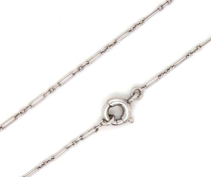 Useful Estate Platinum Pendant Necklace