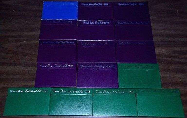 Run of 16 Different US Proof Sets: 1983-1998
