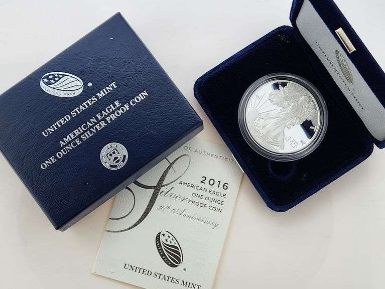 2016-W Proof American Silver Eagle, OGP