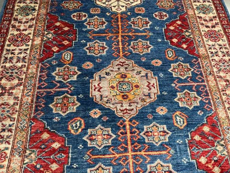 Stunning Fine Super Kazak Rug 4x6