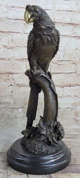 Parrot Bronze Sculpture