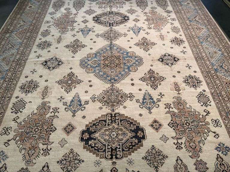 Fine Super Kazak Rug 10x13.5
