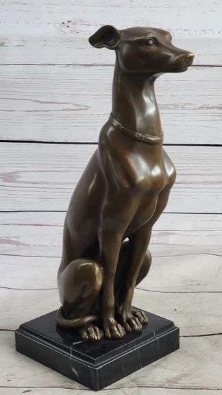 Hound Dog Bronze Sculpture