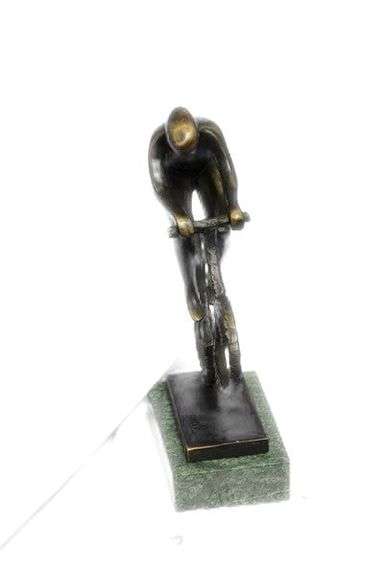 Cyclist Bronze Sculpture