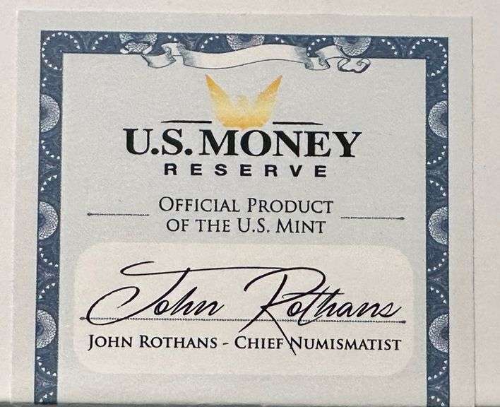 1991-P $10 American Gold Eagle PCGS PR69DCAM Reagan Legacy Series Michael Reagan Signed Label 1/4 oz