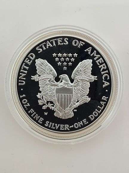 2001-W Proof American Silver Eagle, OGP