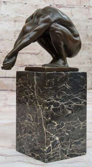 Nude Male Bronze Sculpture