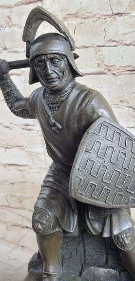 Japanese samurai Warrior Bronze Sculpture