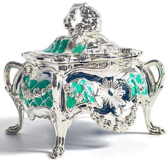 Metal Jewelry Trinket Box Keepsake