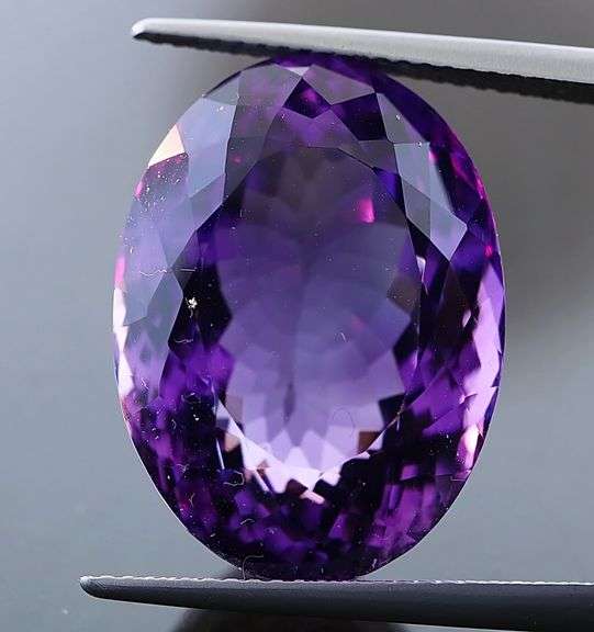 Magnificent 26.56ct VS clarity deep violet Amethyst